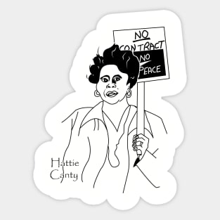 Union and Strike Leader Hattie Canty Sticker